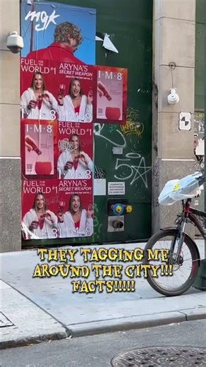 Spotted everywhere, they tagging me around the city