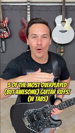 5 of the Most Overplayed (But Awesome) Guitar Riffs! 🎸🔥 With tabs Part 3!