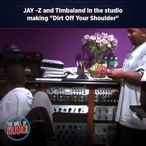JAY-Z and Timbaland in the studio making "Dirt Off Your Shoulder" 🔥 | The Wall Of Music