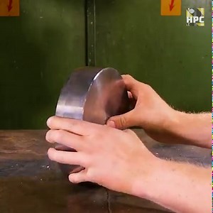 61M views · 70K reactions | Turning SCRAP into FRYING PAN | Hydraulic press channel | Facebook