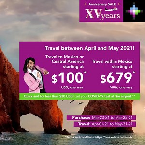 Spring is looking pretty great with flights starting at only $100 USD 🌸 🌼 🌺: https://bit.ly/2P34U2T Purchase yours now | Volaris