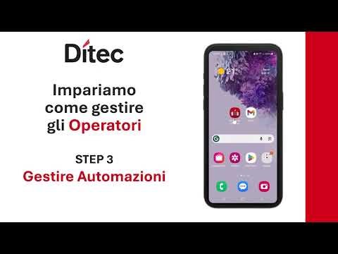 Ditec CONNECT tutorial4 manageAUTOMATIONS IT