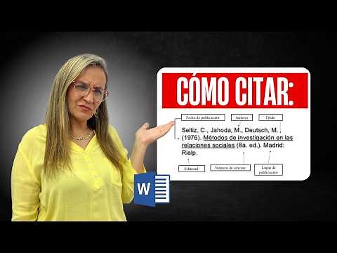 Cómo Citar con Normas APA en Word de la forma más fácil