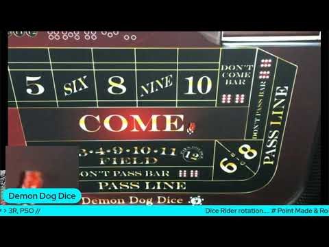 Live Fantasy Craps LFC with 2 wheel pair a dice (trey) -