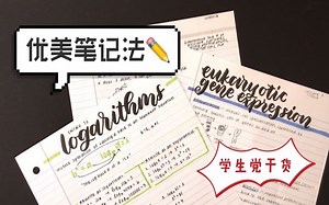 【学习|干货】中英 手把手教你做出优美笔记 |油管studyquill