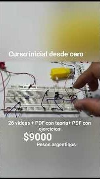 Learn basic electronics from scratch! 26 videos + PDF with theory and an exercises PDF