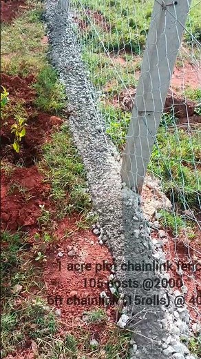 Cost of fencing with chainlink & 10ft concrete posts on 1 acre plot