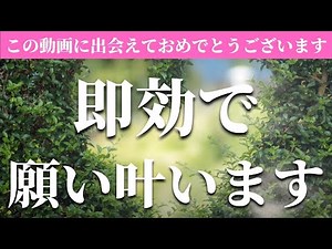 即効で願いが叶う暗示を込めたミラクルヒーリング音楽(特殊周波数入り)｜何でも手に入る今世の人生、あなたは何を望みどのように歩みますか？
