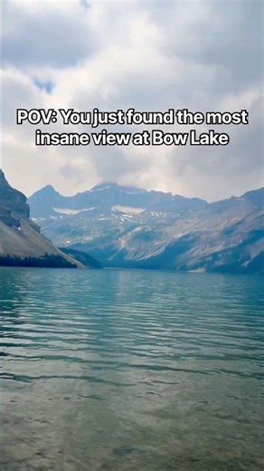 The view at Bow Lake in Banff is pure magic! 🏔️