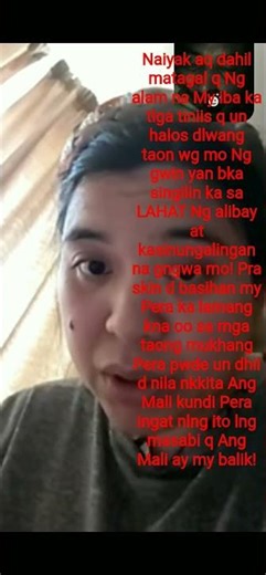 PANANDALIAN LANG YAN PERO D NKKALAMANG GINAGAWA NYO! ALAM NG DYOS UN NAGTIWALA AQ MYBALIK!