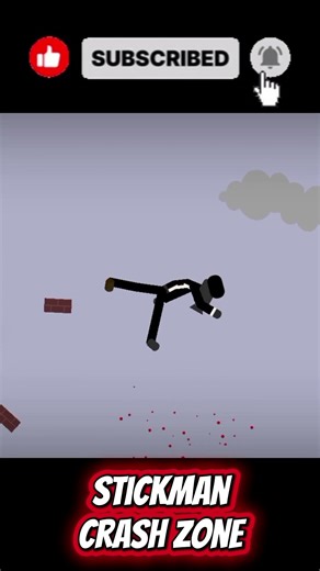 Stickman Dismounting | Stick Cam Funny Crash Saw! #shorts #funnystickman