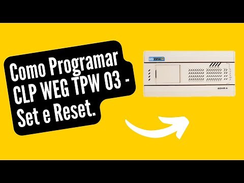 Como Programar CLP WEG TPW 03 - Set e Reset Passo a Passo 👇