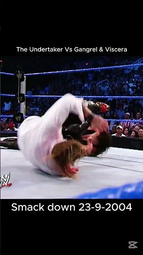 The Undertaker vs Gangrel & Viscera Smackdown September 23, 2004 #wwewrestler #wwe