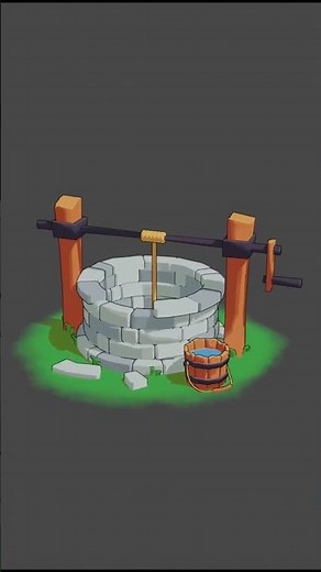 Making a Low Poly Water Well in Blender