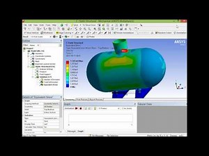 Vessel simulation with Ansys Workbench using ACP