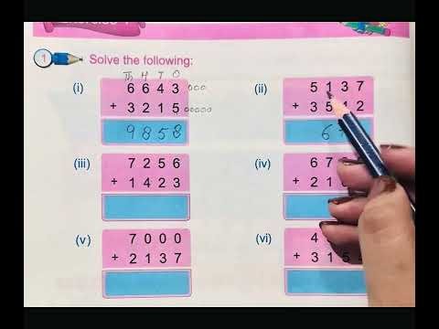 Exercise 1 Addition | Unit No 02 Number Operations | Class 3 Math | PTB