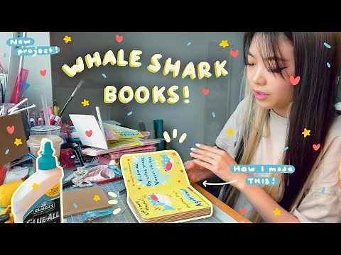 Making Whale Shark BOARD BOOKS! | Revisiting an old project! | Tiffany Weng