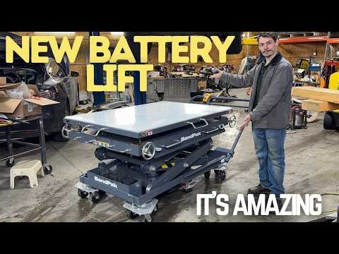 I Install A Model X Battery Pack With My New BendPak Battery Lift!