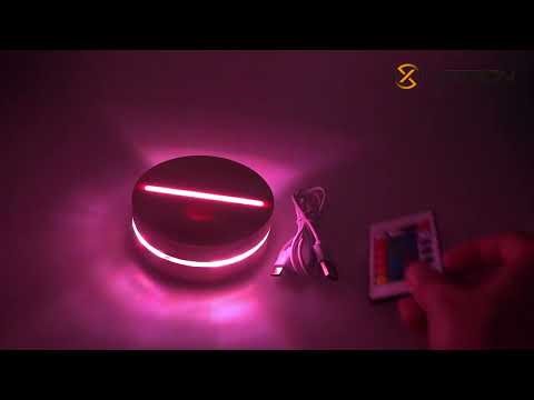 TDL S8 Edge-lit LED Base RGB Lights with Remote Control