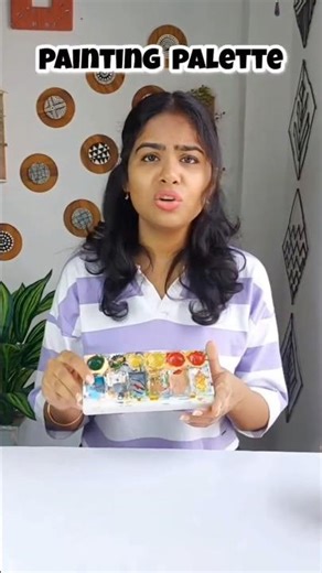 Diy painting palette🎨 #diy #art #craft #trending #viral #popular #foryou @MansisHandmade #banku