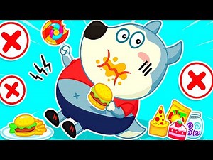 Wolfoo Eats Too Much Fat Food🍔| Fun English Cartoon for Kids | Educational 2D Animation