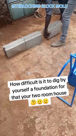 Easy DIY Foundation with Interlocking Block Mold