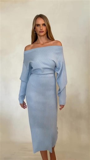 the perfect 🥀 our Elowen Knit Dress 💙 #fashion #model #beauty #style #outfit #shorts