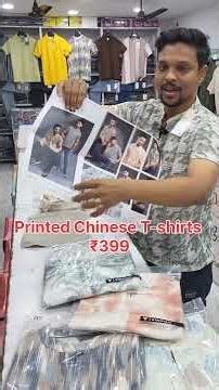 Printed Chinese Collar T-shirts for men only for ₹399 #youtube #wholesale #trending #shorts