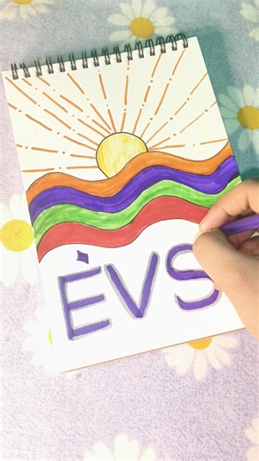 🍃🤗easy front page Idea for evs project🌸#youtubeshorts #frontpage #shorts #project #trending #comedy