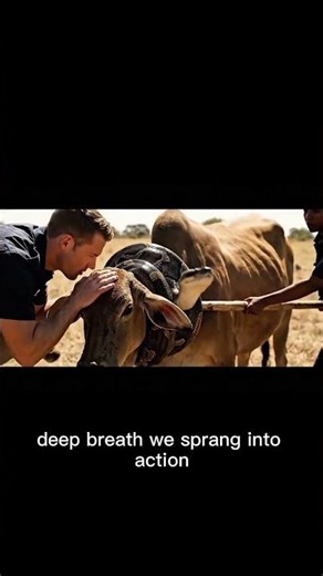 Python vs Cow 🐄 | Shocking Rescue Caught on Camera