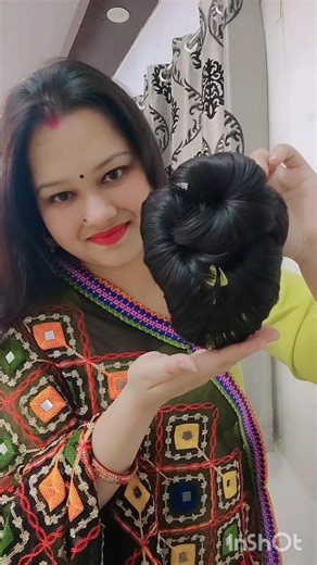 clip bun hair extensions#shorts#shortvideo#youtubeshorts#hairbunextension
