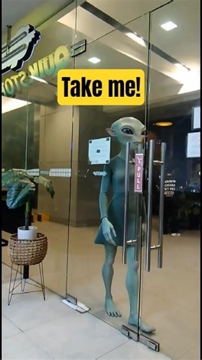 Alien Chix Passing by #shorts #creepy #alien #Passingby