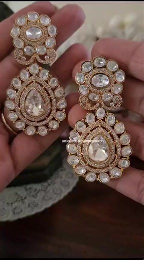 ✨️✨️Festive Special & Weddings ✨️✨️ Studs are everyone's first choice.. be it small function or wedding .. 🙏💥 💃 A beautiful mossainite studded super fine quality stud with back side earlobe holding clip makes it more trendy and elegant 🥰 Grab it now!!! No COD Connect with us @7387611560 https://wa.me/7387611560 #dhamakaoffer #offeroftheday #kundanearring #pacchikundanjewel #pacchikundanearring #mossainitestud #meenakarikundanearring #uniquecollectionjewel | AIBA 3.0 : All India BusinessWomen