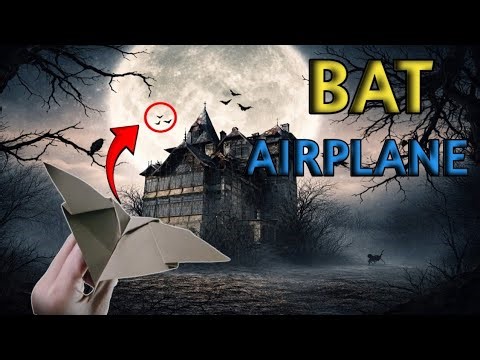 HOW TO MAKE A PEPER PLANE FLY LIKE A BAT//FLYING AIRPLANE FROM PAPER?