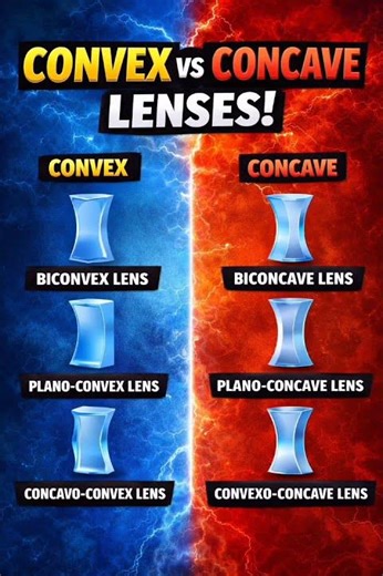 Types of Lenses in Physics | Convex & Concave Full Explanation