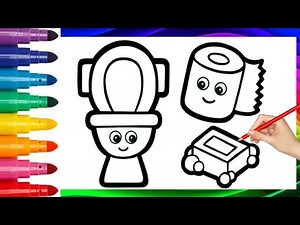 How to Draw and Color a Toilet – Fun & Simple Drawing for Beginners