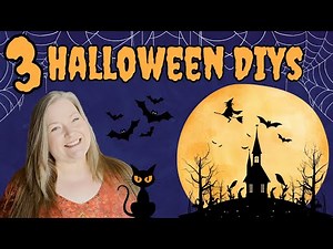 3 Halloween DIYS ~ Easy Halloween Decorations Made Using Dollar Tree Materials