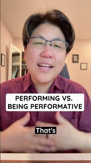 Performing vs. being performative