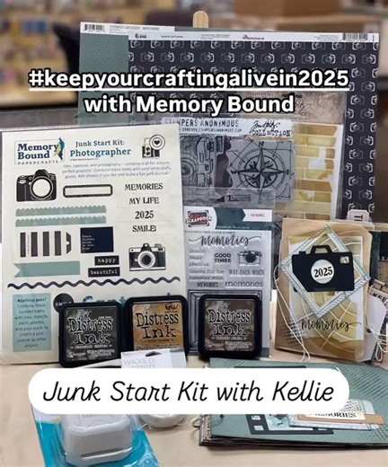 35 reactions · 7 comments | Get started JUNK JOURNALING with us! At Memory Bound, we have stocked up on all kinds of junk journals and supplies. We even have JUNK START KITS to help you get… well, started!  Head to our blog (link in bio) to learn more about this “no rules” art form and see the amazing photography-themed junk journals Kellie created with one of our kits! #memorybound #keepyourcraftingalivein2025 #junkjournal #mintaypapers | Memory Bound Papercraft Store | Facebook