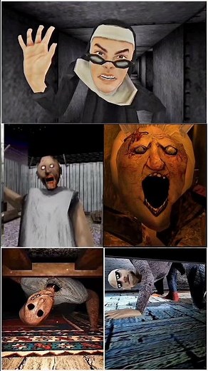 under Bed || Jumpscare Evil Nun Vs new Granny Vs Horror Tale 3 Vs Granny Remake Vs Grandpa😈 #shots