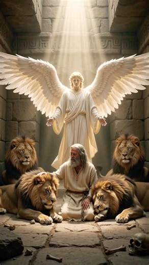 GOD SENT HIS ANGEL TO SAVE DANIEL IN THE LION’S DEN
