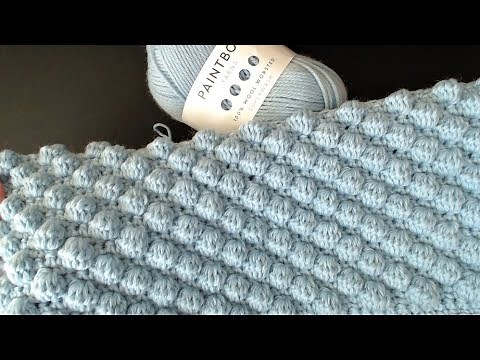 Crochet Bobble Blanket. An easy way to crochet bobbles