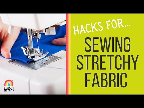 How To Sew Stretch Fabrics With A Normal Sewing Machine | Hacks for Sewing with Stretchy Fabric