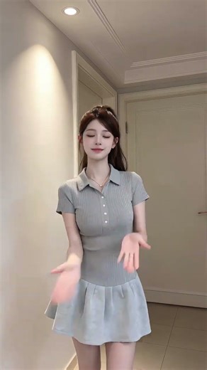 Elegant Polo Neck Dress: Perfect Summer Outfit for Sweet Girls