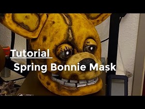 Spring Bonnie mask 🎉TUTORIAL🎉 (English speaking)