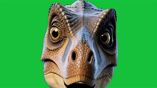Dinosaur, Green Screen, Background. Free Stock Video
