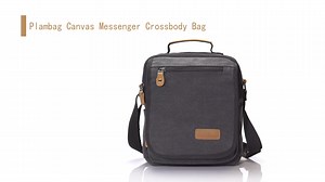 Watch Plambag Canvas Messenger Crossbody Bag on Amazon Live
