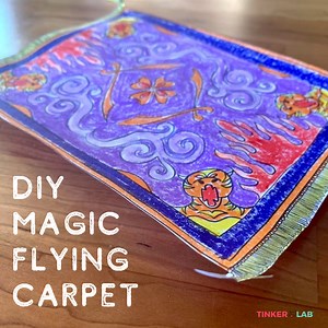 Make an Aladdin Magic Flying Carpet - TinkerLab
