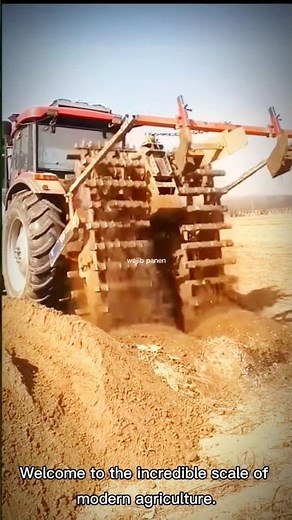 epic farming deep soil tilling with a powerful machine #tractor #farming #agriculture #shorts