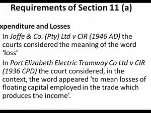 ACCA F6ZAF - 5. General Deduction formula